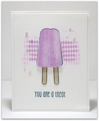 Got Popsicle
I used the houndstooth pattern from the set patterns4pops to make the background 
Keywords: pops2eat patterns4pops popsicle dies
