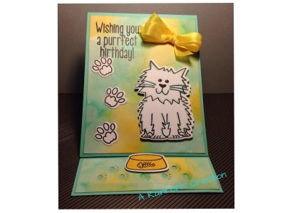 Purrfect bday 
Cat2stamp birthday card
Keywords: Cat2stamp, birthday, Rainrork 