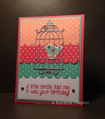 Birthday bird card
Keywords: Birdcage to stamp bundle