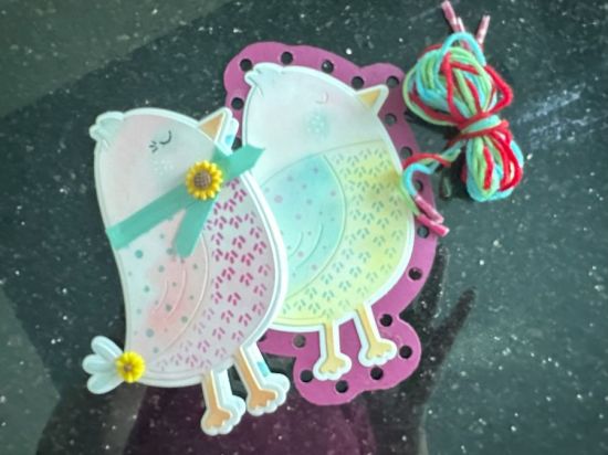 Sassy Bird Fold-It and Stitching Card
