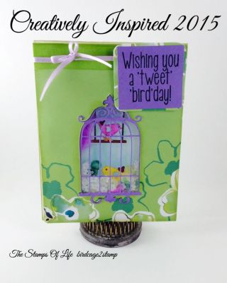 Birdcage2stamp
Shaker card
