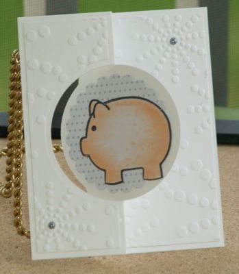 A Penny for Your Thoughts
A Penny for Your Thoughts card using "piggybank2stamp" Sizzix Embossing Folders 
Keywords: piggybank2stamp