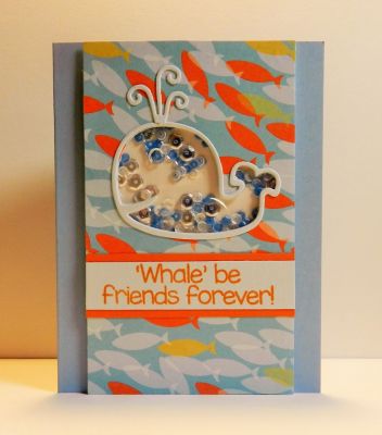 Whale Be Friends Shaker Card
