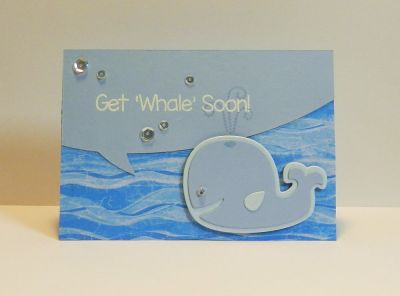 Get "Whale" Soon!
Cute little 4-Bar Card to wish someone well!
