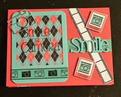 SMILE
The photos are on dimensional spots and the word SMILE is four stacked layers for more dimension.
Keywords: smile, camera