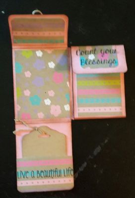 Mini Album
Created this mini album with the kit items. This is partially open.
Keywords: Mini Album