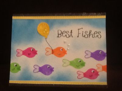 lightbulb fish
Used small bulb for fish body, heart filament for tail & small heart from set listed below for lips. Also substituted the W in wishes for an F  drawn in by hand.
