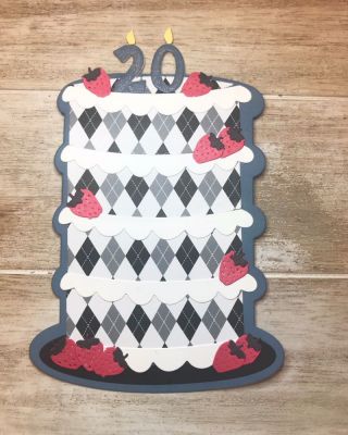 Birthday cake
Keywords: Numbers4cake dies cake fold-its