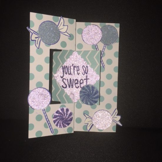 Candy Flip-its
Sweet card with glittery candy!
Keywords: glitter candy flip-its