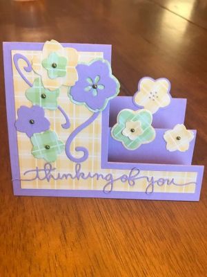 Thinking of you
Happy Spring Card
Keywords: step up flower spring
