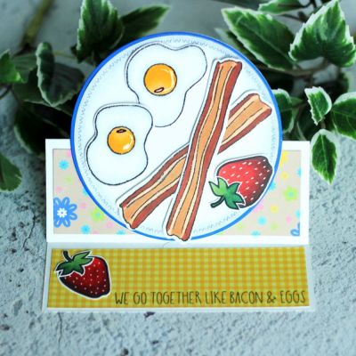 We Go Together Like Bacon & Eggs
Bacon&eggs2stamp, Sizzix Scalloped Circle Stand-ups Die Set, TSOL Circle Dies, Morestrawberries2stamp 
Keywords: circlesdies