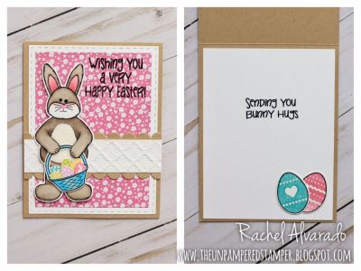 Wishing You a Very Happy Easter!
Bunnyfriend4bear, Bunnyfriend4bear Dies, Stitched Rectangle Dies, Sizzix Playful Embossing Folder, Scallop Border Dies, "Sunshine" Collection Patterned Paper
