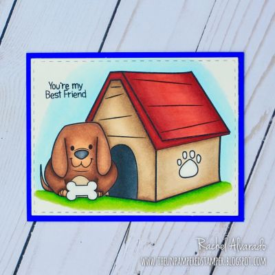 * You're My Best Friend
Dogsugarppudgie2stamp, House4cookie, TSOL Colored Cardstock
