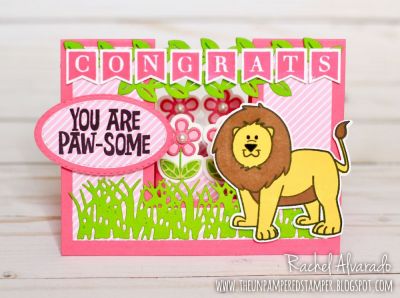 * You Are Paw-Some
Lions2stamp, Extra4lions, Lions2stamp Die Set, Sizzix Friends Forever Step-ups Die Set, Grass Die, Sizzix Square Card Front Die Set (flowers), Alpha4banners & Sampler Dies
