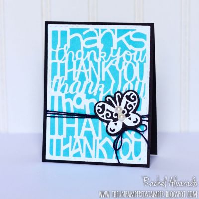 Thank You Card Front
Sizzix Thank You Card Front, Sizzix Half A2 Card (Butterfly), TSOL Cardstock

