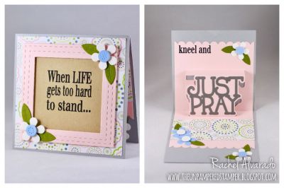 When life gets too hard to stand...
Sizzix Just Pray 3D Drop-ins Die Set, Life2hard, Square Dies, Stitched Swuare Fies, ONLY Stitched Square Dies, Mini Flower Dies, Quarter Flowers with Leaves (leaves), Scallop Border Dies, Together Collection Patterned Paper
