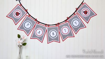 Party Banner
Big Banner Die Set, Sizzix Circles, Scalloped & Dotted Framelits Die Sets, Ladybugs2love, Ladybug Dies, Uppercase Quirky Alphabet Die Set
