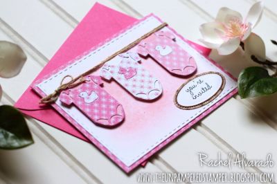 You're Invited
Tinyand2Cute Stamps and Dies
Sizzix Triplits, Oh Baby
Stitched Rectangle Dies
"Darling" Patterned Paper
