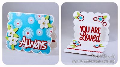 You Are Loved
Sizzix You Are Loved 3-D Drop-in, Sizzix Greetings Scalloped Edge Drop-ins, "Always" Word Die, Mini Flower Dies, Quarter Flowers with Leaves
