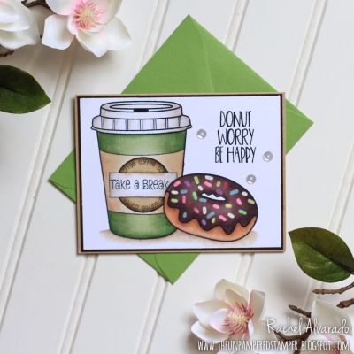 Donut Worry Be Happy
Donuts2stamp, Coffee4two, Stitched Rectangle Dies
