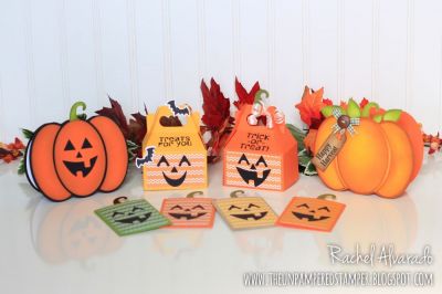 Pumpkin Fold-it Halloween/Fall Treats
Sizzix Pumpkin Fold-it, TSOL Handle Box Die, TSOL Zig Zag Bag Die set, TSOL Papers

