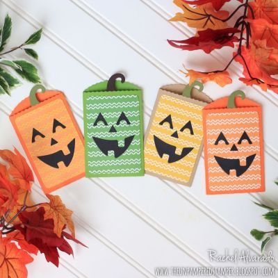 Pumpkin Fold-it Zig Zag Halloween Treat Bags
Sizzix Pumpkin Fold-it (jackolantern faces), TSOL Zig Zag Bag Die Set, Birthday Wishes Collection Patterned Paper (from June 2017 card club kit)
Keywords: ZigZagBag