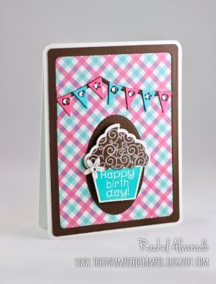 * Happy Birthday!
Sizzix Banner Drop-ins Set, Sizzix Drop-in Card Front with Script Dies, Sizzix Triplits Cupcake, Stamps4cupcaketriplit, TSOL Patterned Paper
