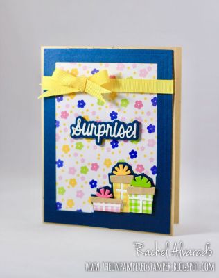 * Surprise!
Sizzix Gift Drop-in Set, Sizzix Lovely Drop-ins, TSOL Patterned Paper
