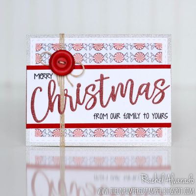Merry Christmas From Our Family To Yours
Christmas Statement Set, Glitter Paper Set 2, "Hope & Joy" Patterned Paper (September Card Kit)
