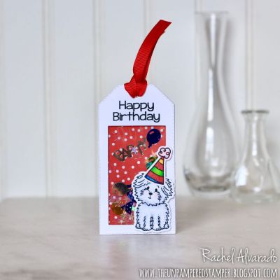 Birthday Shaker Tag
Stitched Tag Dies, Hats4critters Stamps & Dies
