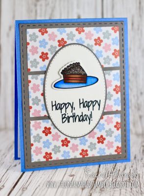 Happy, Happy Birthday!
Cake2stamp, Cake2stamp Die Set, Oval Dies, Stitched Oval Dies, "Me & You" Collection Patterned Paper
