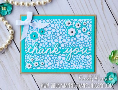 Thank You
Sizzix Horizontal Card Front Drop-in, "Kindness" Collection Patterned Paper
