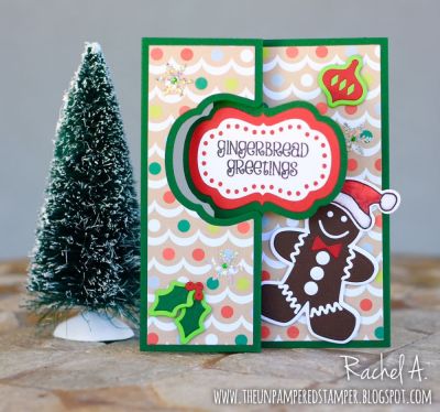 Gingerbread Greetings!
Gingerbread Dies, Hats For Critters Dies, Hats4critters, Sizzix Merry Christmas 3-D Drop-ins Sentiments, Happy Holidays Patterned Paper

