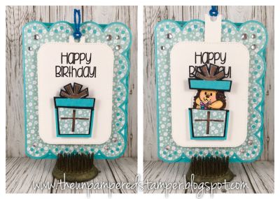 Interactive Slider Card
Hedgehog2stamp, Hedgehog Dies, Sizzix Greetings Scalloped Edge Drop-ins, Sizzix Triplits Gifts, Slider Dies, Stamp2build, Candles4birthday, Sunshine Collection Patterned Paper
