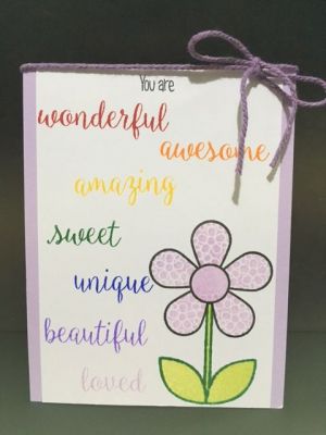 Inspiration rainbow card
