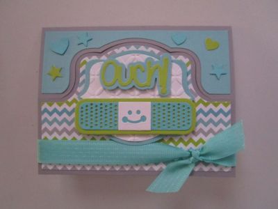 Feel Better Soon Front
Keywords: bandage2stamp, bandage dies, Sizzix Royal Stand-Ups and Label Framelits Die Sets, Friend Collection PP, seam binding from May 2015 card kit