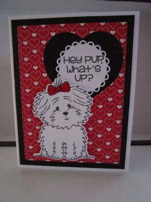 2016 Valentine 15
Challenge to self: Make at least one valentine card with every TSOL card die set that I own.
Keywords: 3D Banner Drop-ins Valentine