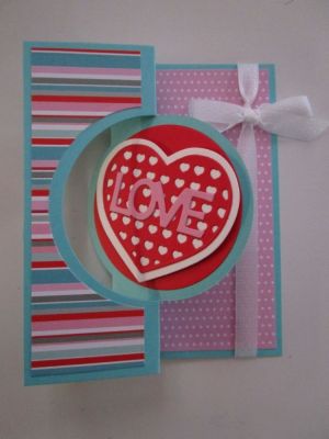 2016 Valentine 2
Challenge to self: Make at least one valentine card with every TSOL card die set that I own.
Keywords: Large Circle #4 Flip-Its Valentine