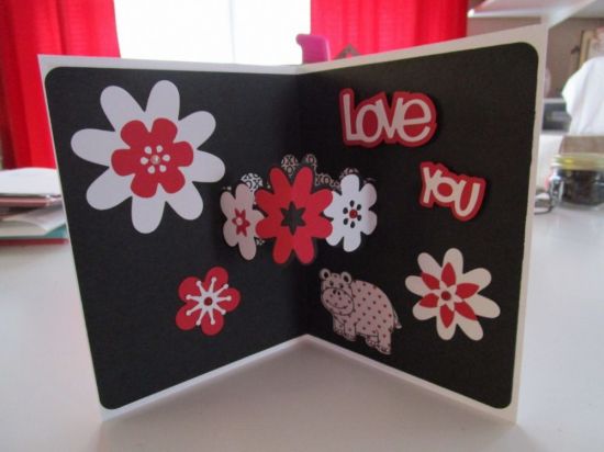 2016 Valentine 14 Inside
Challenge to self: Make at least one valentine card with every TSOL card die set that I own.
Keywords: 3D Flowers Drop-ins Valentine