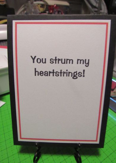 Teen Grandson's 2024 Valentine - inside
I couldn't find a stamp on TSOL to meet my specific needs, so this was typed  and cut out for the inside of my card.
