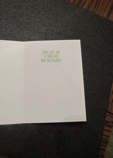 Happy Birthday Card inside
