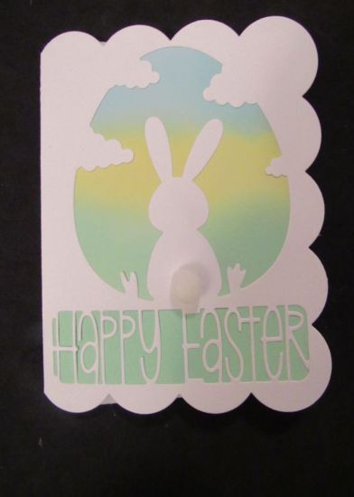 Happy Easter Bunny
I colored the egg and background of the sentiment with Distress Oxide inks and added a fluffy bunny tail since these weren't going into the mail.
