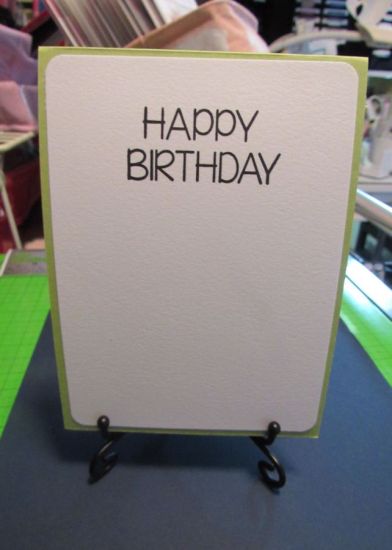 Happy Day Birthday Card - inside

