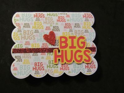 Big Hugs
Just a quick card for my neighbors who will be moving soon.  I used all items from the Big Hugs kit club (plus a piece of glittery washi tape).
