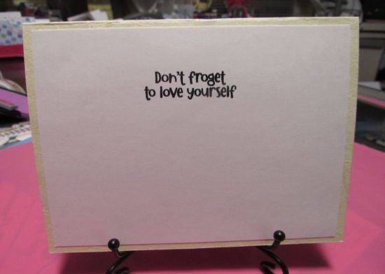 Encouragement card for cards for cubs

