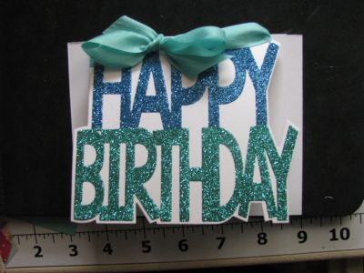 Glittery Happy Birthday Card
