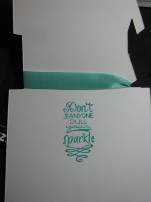 Glittery Happy Birthday Card (inside)
