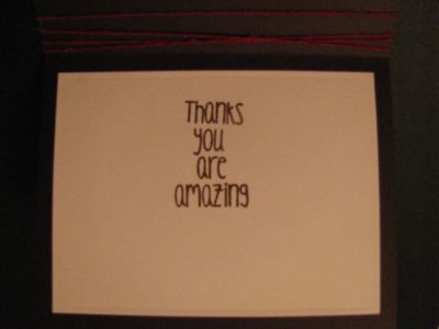 Give Thanks
This is the simple inside of the Give Thanks card.  I used one of the stamps from the May 2017 card kit (Cheerful).  
