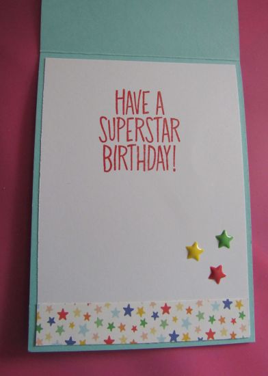 Shine Bright- inside
Happy Birthday card for Cards for Cubs
