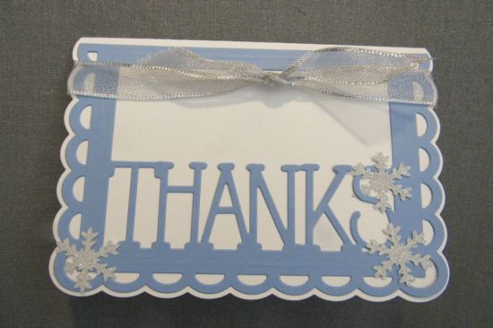 Snowflake Thank You Card
